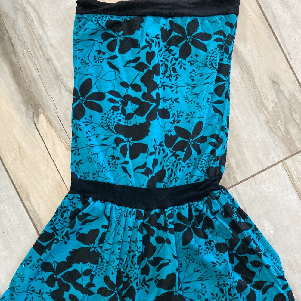 Strapless Aloha Hawaiian Mini Dress